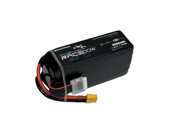 Аккумулятор для дрона RacePow Lipo 6s 8000mAh 80C XT60 (8000mAh-6s-80C), изображение 3 Аккумулятор для дрона RacePow Lipo 6s 8000mAh 80C XT60 (8000mAh-6s-80C), изображение 3