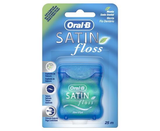 Зубна нитка Oral-B Satin Floss 25 м (5010622018258/5010622017947)