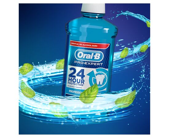Ополаскиватель для полости рта Oral-B Pro-Expert Professional Protection Свежая Мята 500 мл (4015600572969), изображение 3 Ополаскиватель для полости рта Oral-B Pro-Expert Professional Protection Свежая Мята 500 мл (4015600572969), изображение 3