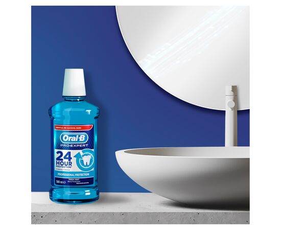 Ополаскиватель для полости рта Oral-B Pro-Expert Professional Protection Свежая Мята 500 мл (4015600572969), изображение 6 Ополаскиватель для полости рта Oral-B Pro-Expert Professional Protection Свежая Мята 500 мл (4015600572969), изображение 6