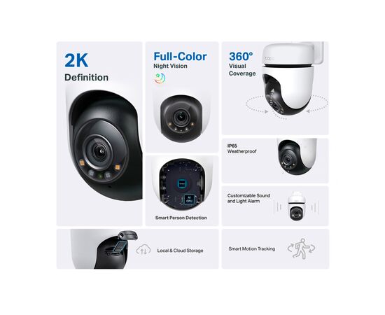 Камера видеонаблюдения TP-Link TAPO-C510W, изображение 3 Камера видеонаблюдения TP-Link TAPO-C510W, изображение 3