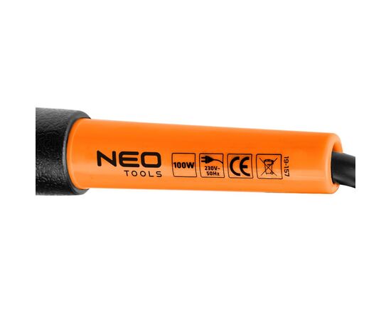 Паяльник электрический Neo Tools 100Вт 500°C никелированная медь (19-157), изображение 7 Паяльник электрический Neo Tools 100Вт 500°C никелированная медь (19-157), изображение 7
