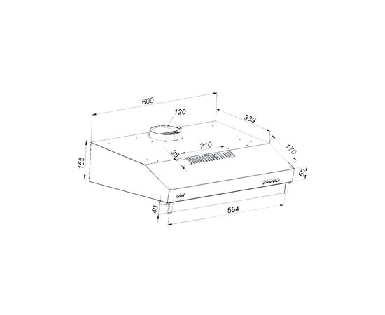 Вытяжка кухонная Artel ART 0960 PUNTO Black, изображение 10 Вытяжка кухонная Artel ART 0960 PUNTO Black, изображение 10