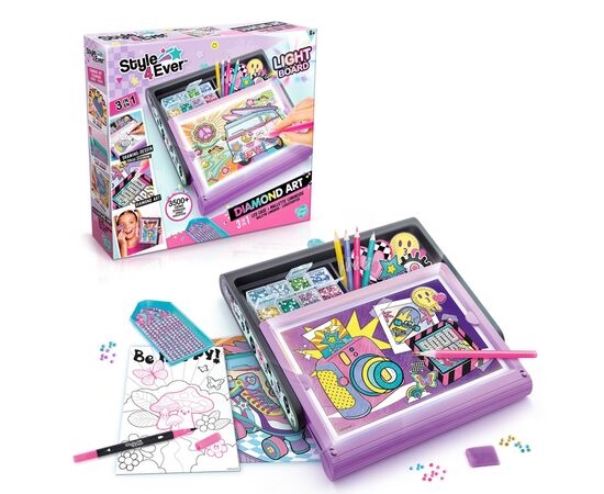 Набор для творчества Canal Toys Style 4 Ever Diamond Art Фабрика с подсветкой (OFG300), изображение 2 Набор для творчества Canal Toys Style 4 Ever Diamond Art Фабрика с подсветкой (OFG300), изображение 2