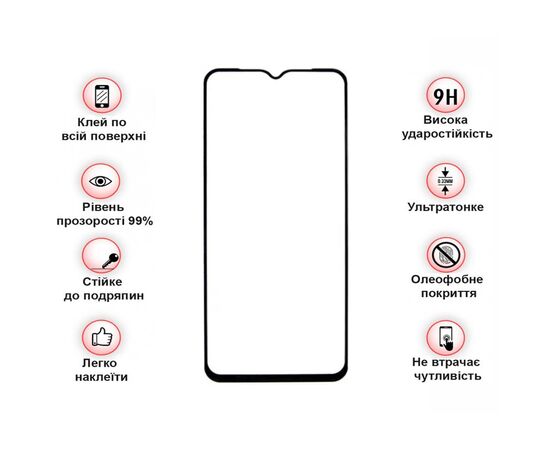 Стекло защитное BeCover Blackview A52 Pro Black (712128), изображение 3 Стекло защитное BeCover Blackview A52 Pro Black (712128), изображение 3