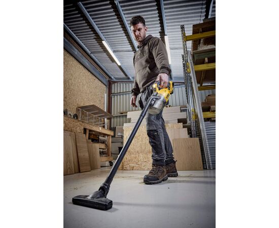 Пылесос строительный DeWALT 18 B XR Li-lon, диаметр шланга 31,8 мм, 21,7 л/с, 1.5 кг (без АКБ и ЗУ) (DCV501LN), изображение 10 Пылесос строительный DeWALT 18 B XR Li-lon, диаметр шланга 31,8 мм, 21,7 л/с, 1.5 кг (без АКБ и ЗУ) (DCV501LN), изображение 10
