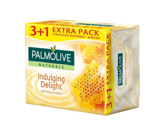 Твердое мыло Palmolive Naturals Молочко и мед 4 х 90 г (8718951597648), изображение 3 Твердое мыло Palmolive Naturals Молочко и мед 4 х 90 г (8718951597648), изображение 3