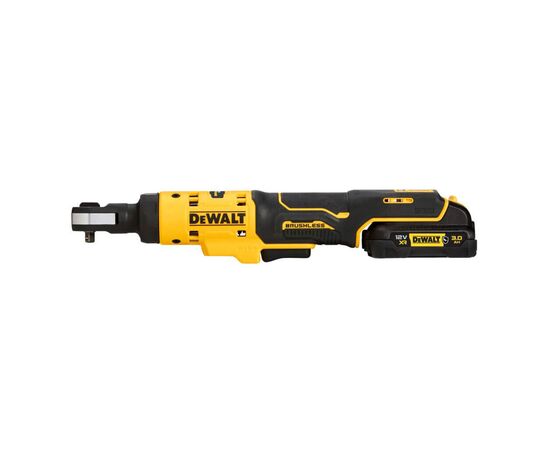 Гайковерт DeWALT угловой 12 В XR Li-lon 3Ah, бесщеточный, 54 Нм (DCF504L1G), изображение 3 Гайковерт DeWALT угловой 12 В XR Li-lon 3Ah, бесщеточный, 54 Нм (DCF504L1G), изображение 3