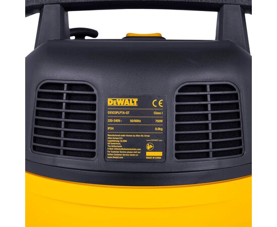 Пылесос строительный DeWALT 750 Вт, шланг 2.1 м, 23л (DXV23PLPTA-QT), изображение 8 Пылесос строительный DeWALT 750 Вт, шланг 2.1 м, 23л (DXV23PLPTA-QT), изображение 8