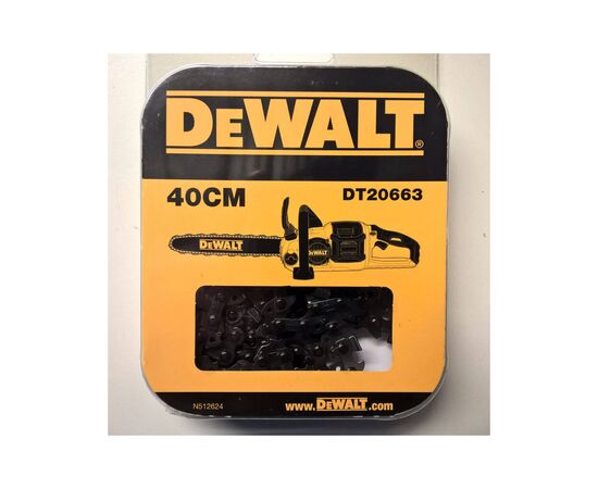 Цепь DeWALT 3/8'", 1.1 мм, 56 звеньев, длина шины 16"'/40 см (DT20663), изображение 2 Цепь DeWALT 3/8'", 1.1 мм, 56 звеньев, длина шины 16"'/40 см (DT20663), изображение 2
