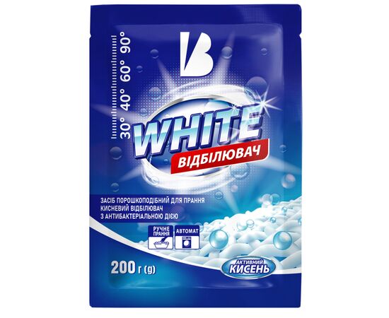 Відбілювач Blyskavka White З активним киснем 200 г (4820214191822)