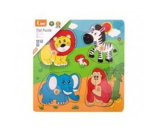 Развивающая игрушка Viga Toys Дикие животные (59563), изображение 2 Развивающая игрушка Viga Toys Дикие животные (59563), изображение 2