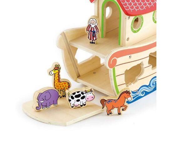 Развивающая игрушка Viga Toys Ноев ковчег (50345), изображение 3 Развивающая игрушка Viga Toys Ноев ковчег (50345), изображение 3