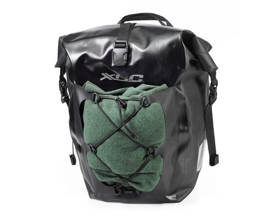 Велосумка на багажник XLC Комплект 2 шт 21 x 18 x 46 см Black (2501770600), зображення 4 Велосумка на багажник XLC Комплект 2 шт 21 x 18 x 46 см Black (2501770600), зображення 4