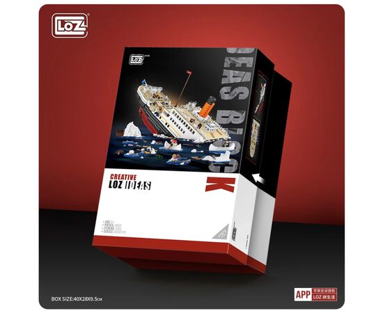 Конструктор LOZ mini Титаник без фигурок (1060), изображение 5 Конструктор LOZ mini Титаник без фигурок (1060), изображение 5
