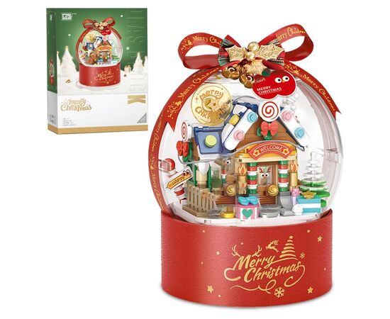 Конструктор LOZ mini Зимний домик с огоньками без фигурок (1303), изображение 2 Конструктор LOZ mini Зимний домик с огоньками без фигурок (1303), изображение 2