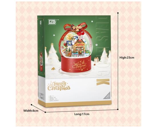 Конструктор LOZ mini Зимний домик с огоньками без фигурок (1303), изображение 3 Конструктор LOZ mini Зимний домик с огоньками без фигурок (1303), изображение 3