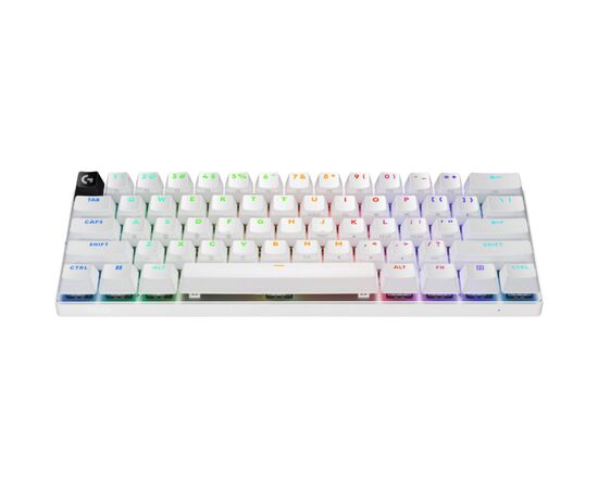 Клавиатура Logitech G Pro X 60 Lightspeed GX Tactile Wireless/Bluetooth UA White (920-011930), изображение 2 Клавиатура Logitech G Pro X 60 Lightspeed GX Tactile Wireless/Bluetooth UA White (920-011930), изображение 2