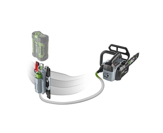 Ланцюгова пила EGO CSX3002 KIT, 56В, шина 30см, 45лан, 3/8P, 1,1мм, акум. 4Ah + ЗП (0140014003), зображення 6 Ланцюгова пила EGO CSX3002 KIT, 56В, шина 30см, 45лан, 3/8P, 1,1мм, акум. 4Ah + ЗП (0140014003), зображення 6