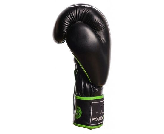 Боксерские перчатки PowerPlay 3018 10oz Black/Green (PP_3018_10oz_Black/Green), изображение 2 Боксерские перчатки PowerPlay 3018 10oz Black/Green (PP_3018_10oz_Black/Green), изображение 2