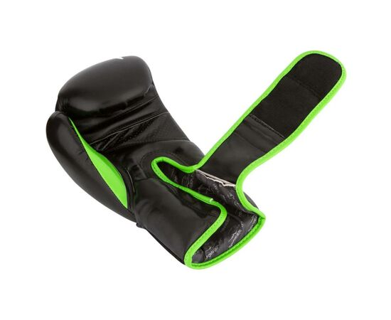Боксерские перчатки PowerPlay 3018 10oz Black/Green (PP_3018_10oz_Black/Green), изображение 4 Боксерские перчатки PowerPlay 3018 10oz Black/Green (PP_3018_10oz_Black/Green), изображение 4