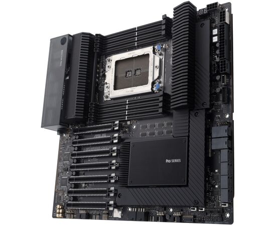 Серверная материнская плата ASUS PRO WS WRX80E-SAGE SE WIFI sWRX8 WRX80 8xDDR4 M.2 WiFi BT EATX (90MB1590-M0EAY0), изображение 3 Серверная материнская плата ASUS PRO WS WRX80E-SAGE SE WIFI sWRX8 WRX80 8xDDR4 M.2 WiFi BT EATX (90MB1590-M0EAY0), изображение 3