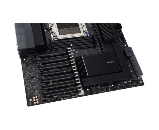Серверная материнская плата ASUS PRO WS WRX80E-SAGE SE WIFI sWRX8 WRX80 8xDDR4 M.2 WiFi BT EATX (90MB1590-M0EAY0), изображение 7 Серверная материнская плата ASUS PRO WS WRX80E-SAGE SE WIFI sWRX8 WRX80 8xDDR4 M.2 WiFi BT EATX (90MB1590-M0EAY0), изображение 7