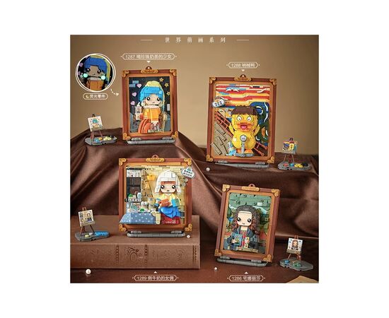 Конструктор LOZ mini Об'ємна картина Крик Мунка (1288), зображення 2