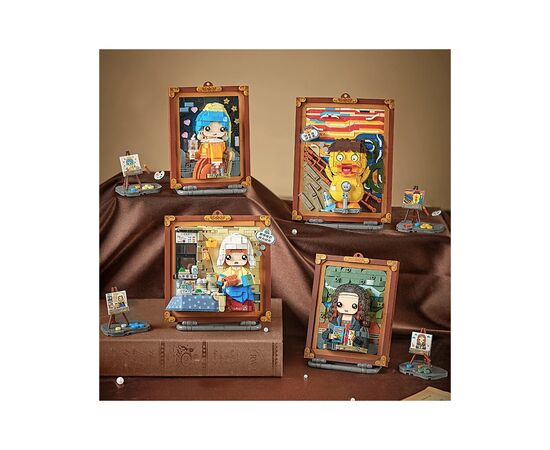 Конструктор LOZ mini Об'ємна картина Служниця зі глечиком молока (1289), зображення 2 Конструктор LOZ mini Об'ємна картина Служниця зі глечиком молока (1289), зображення 2