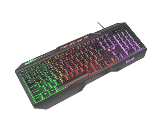 Клавиатура Fury Hellfire 2 LED Backlight USB Black (NFU-1586), изображение 2 Клавиатура Fury Hellfire 2 LED Backlight USB Black (NFU-1586), изображение 2