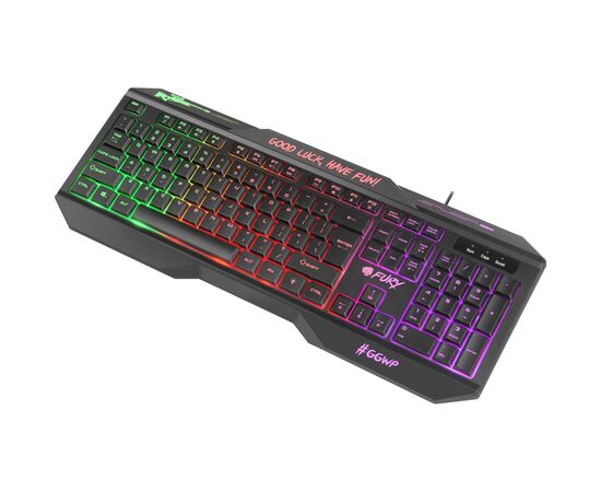 Клавиатура Fury Hellfire 2 LED Backlight USB Black (NFU-1586), изображение 3 Клавиатура Fury Hellfire 2 LED Backlight USB Black (NFU-1586), изображение 3