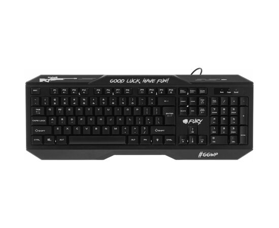 Клавиатура Fury Hellfire 2 LED Backlight USB Black (NFU-1586), изображение 6 Клавиатура Fury Hellfire 2 LED Backlight USB Black (NFU-1586), изображение 6