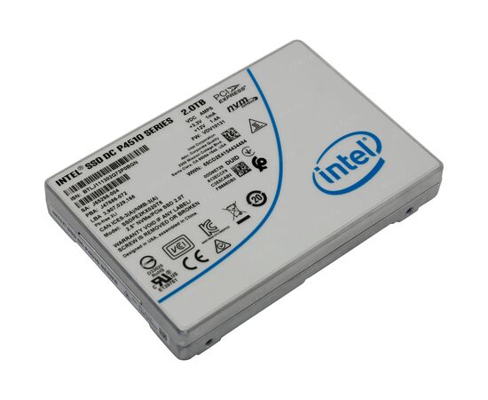 Накопитель SSD U.2 2.5" 2TB DC P4510 INTEL (SSDPE2KX020T801), изображение 2 Накопитель SSD U.2 2.5" 2TB DC P4510 INTEL (SSDPE2KX020T801), изображение 2