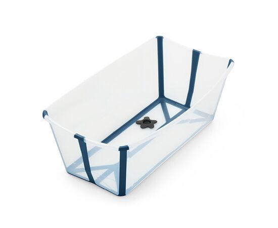 Ванночка Stokke Flexi Bath Складная Прозрачная Синяя (531904)