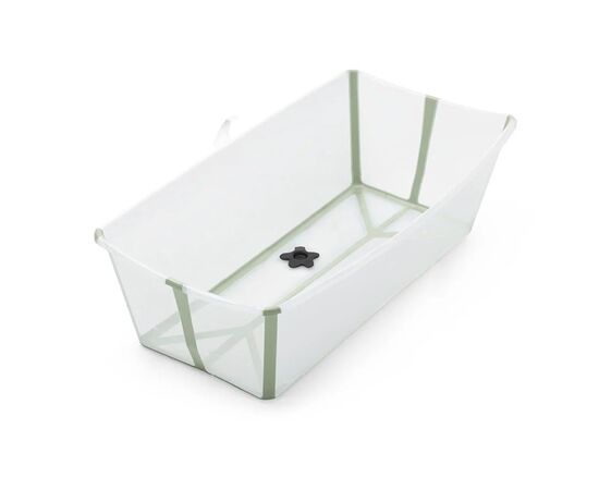 Ванночка Stokke Flexi Bath XL Складная Прозрачная Зеленая (535904)