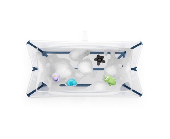 Ванночка Stokke Flexi Bath XL Складная Прозрачная Синяя (535902), изображение 4 Ванночка Stokke Flexi Bath XL Складная Прозрачная Синяя (535902), изображение 4