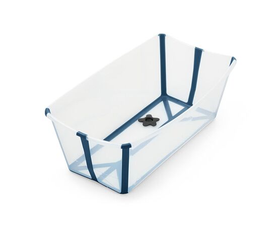Ванночка Stokke Flexi Bath XL Складная Прозрачная Синяя (535902)