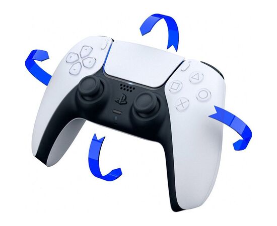 Геймпад Sony Playstation DualSense Bluetooth PS5 White (1000040185), изображение 6 Геймпад Sony Playstation DualSense Bluetooth PS5 White (1000040185), изображение 6