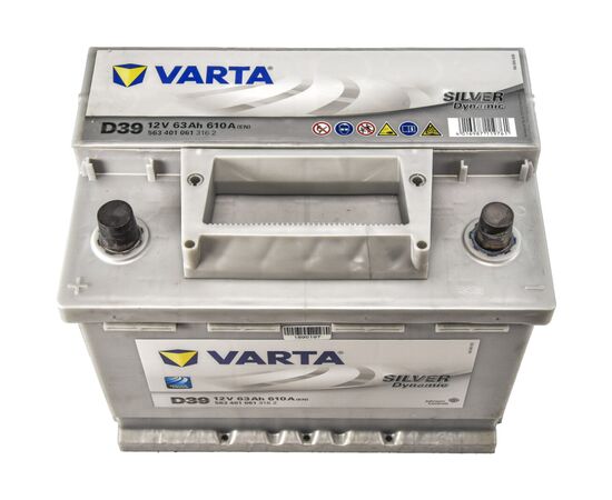 Аккумулятор автомобильный Varta Silver Dynamic 63Аh (563401061), изображение 2 Аккумулятор автомобильный Varta Silver Dynamic 63Аh (563401061), изображение 2