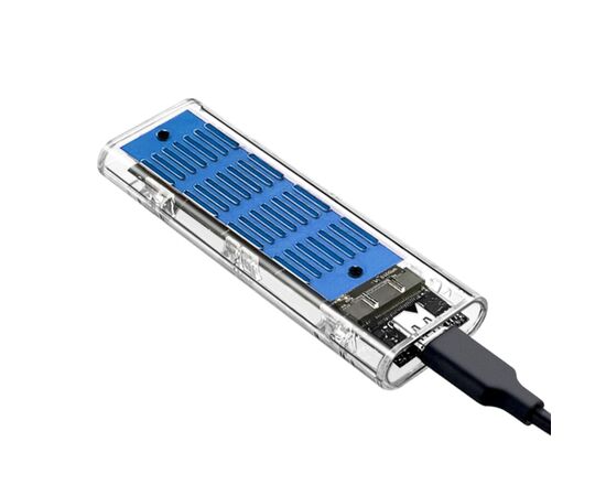 Карман внешний Dynamode M.2 SSD NVMe/SATA combo ч-з USB3.2 GEN2 Type-C (DM-CAD-SSD09), изображение 3 Карман внешний Dynamode M.2 SSD NVMe/SATA combo ч-з USB3.2 GEN2 Type-C (DM-CAD-SSD09), изображение 3