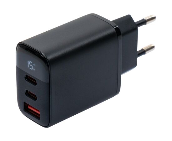 Зарядное устройство Vinga 2xUSB-C PD30W + USB-A QC30W Display 30W Max (VCR30ACCDB), изображение 2 Зарядное устройство Vinga 2xUSB-C PD30W + USB-A QC30W Display 30W Max (VCR30ACCDB), изображение 2
