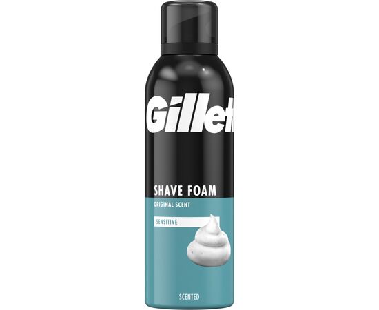 Пена для бритья Gillette Classic Sensitive 200 мл (3014260228682), изображение 2 Пена для бритья Gillette Classic Sensitive 200 мл (3014260228682), изображение 2