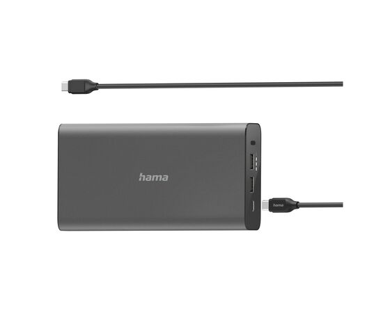 Батарея универсальная Hama Universal 26800mAh PD 5-20 (00200012), изображение 2 Батарея универсальная Hama Universal 26800mAh PD 5-20 (00200012), изображение 2
