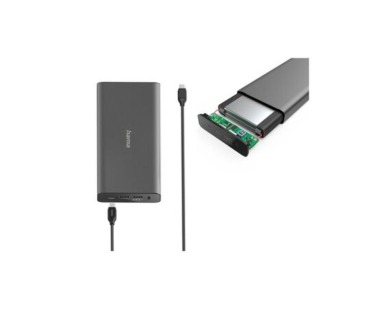 Батарея универсальная Hama Universal 26800mAh PD 5-20 (00200012), изображение 3 Батарея универсальная Hama Universal 26800mAh PD 5-20 (00200012), изображение 3