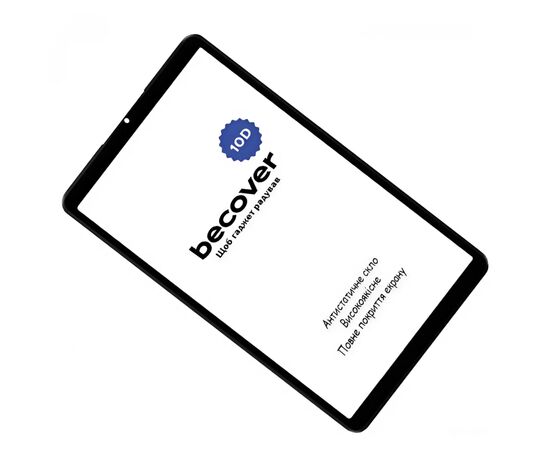 Стекло защитное BeCover 10D Xiaomi Redmi Pad SE 8.7" Black (712126), изображение 2 Стекло защитное BeCover 10D Xiaomi Redmi Pad SE 8.7" Black (712126), изображение 2