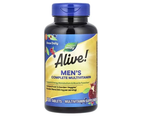 Витаминно-минеральный комплекс Nature's Way Комплекс мультивитаминов для мужчин, Alive Men''s Complete Multivita (NWY-13716)