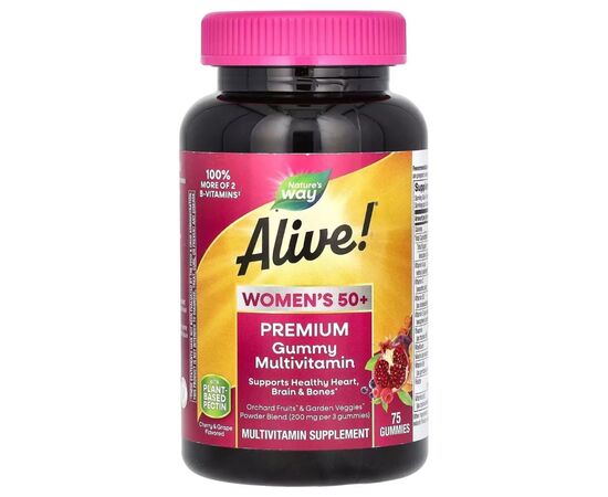 Мультивітамін Nature's Way Мультивітаміни для жінок 50+, смак вишні та винограду, Ali (NWY-15899)