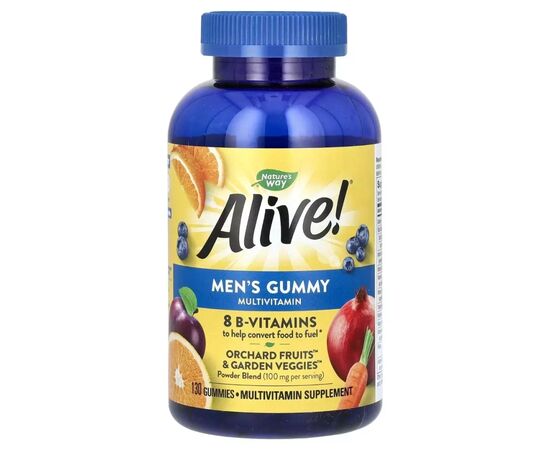 Мультивитамин Nature's Way Мультивитамины для мужчин, вкус фруктов, Alive! Men''s Gummy Multiv (NWY-14031)