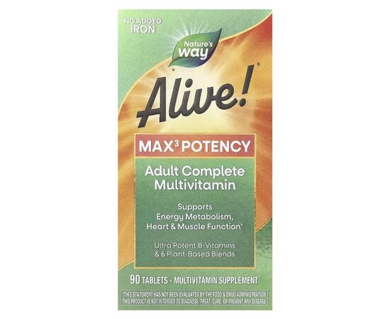 Мультивитамин Nature's Way Мультивитамины повышенной эффективности без железа, Al (NWY-14931), изображение 2 Мультивитамин Nature's Way Мультивитамины повышенной эффективности без железа, Al (NWY-14931), изображение 2