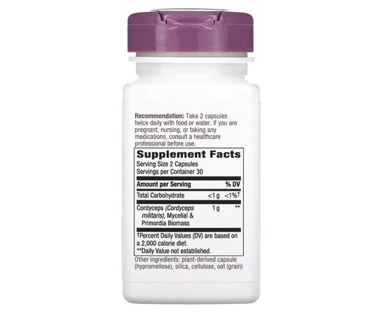 Витаминно-минеральный комплекс Nature's Way Кордицепс, 500 мг, Cordyceps, 60 вегетарианских капсул (NWY-15384), изображение 2 Витаминно-минеральный комплекс Nature's Way Кордицепс, 500 мг, Cordyceps, 60 вегетарианских капсул (NWY-15384), изображение 2